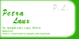 petra laux business card